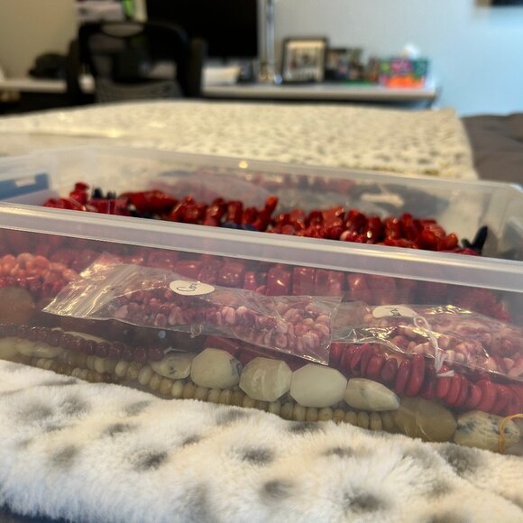 GEM STONE COLLECTION, CORAL, LAPIS, AMBER ETC - Picture 4 of 4